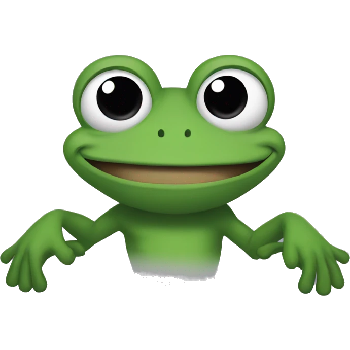 Dwayne Johnson is a frog with long arms emoji
