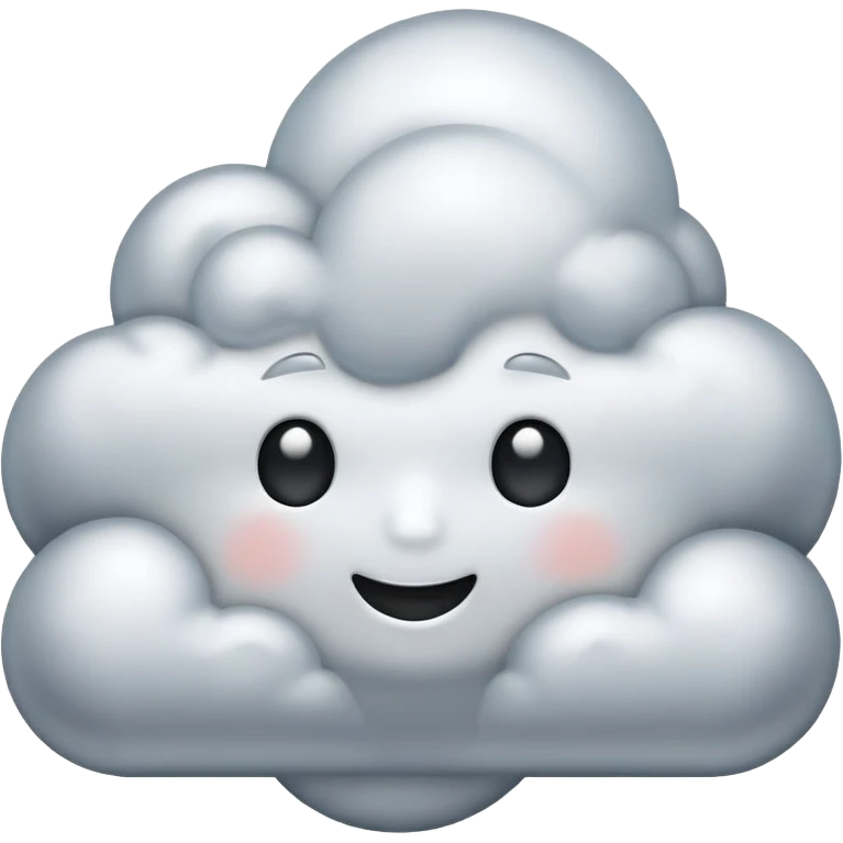 Silver cloud emoji