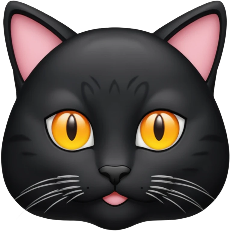 een swarte kat die aan het wenen is emoji