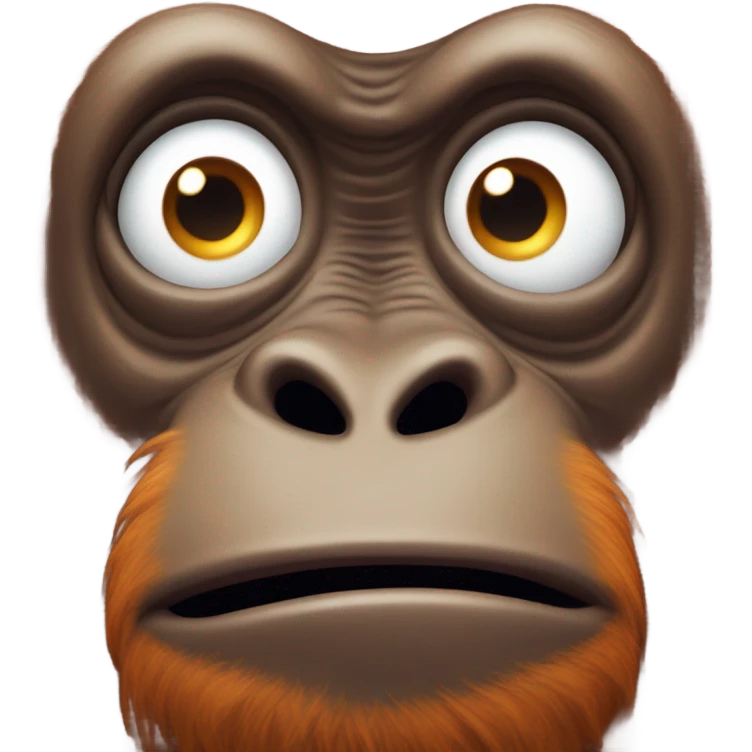 Stupid looking Orangutan  emoji