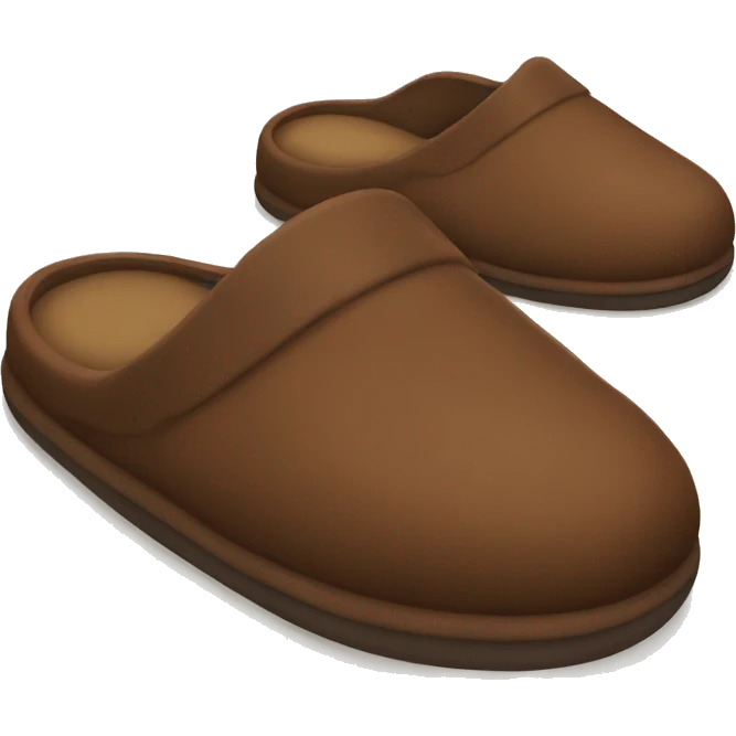 Brown slippers emoji