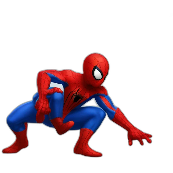 spiderman fight whith people emoji