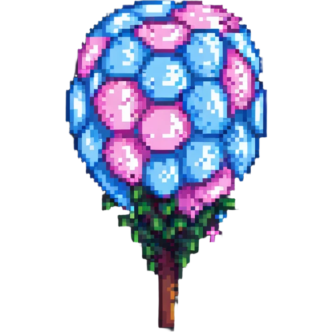 cotton candy, pixel art style emoji