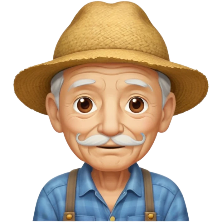 Namaste emoji sticker farmer old man emoji