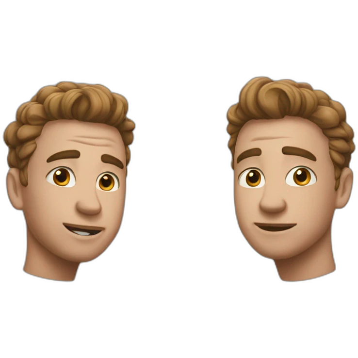 Billy and Bobby two blobs emoji