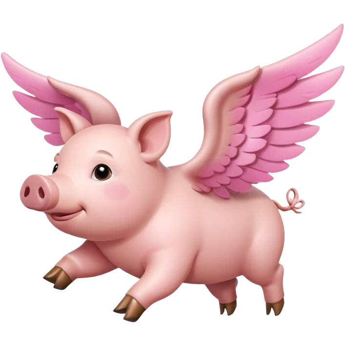 Pig flying  emoji