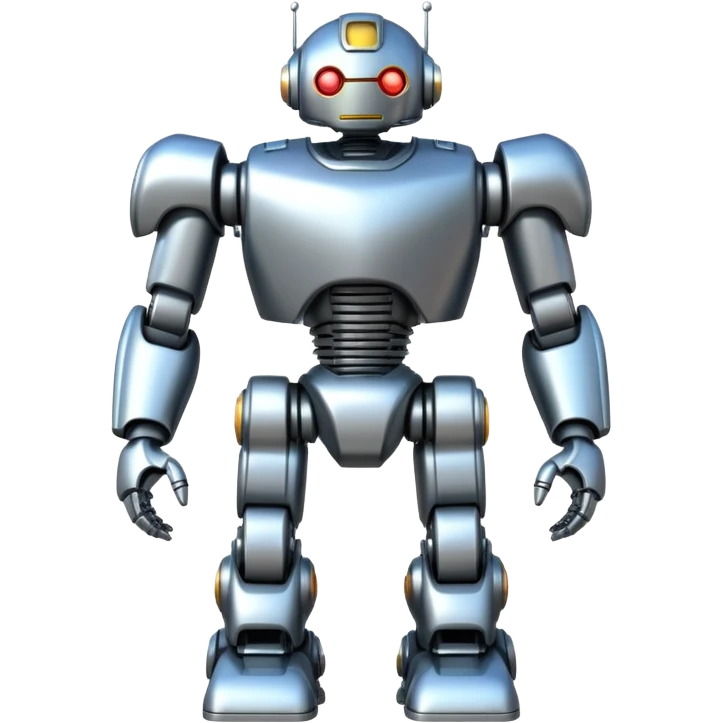 A giant robot standing heroically emoji