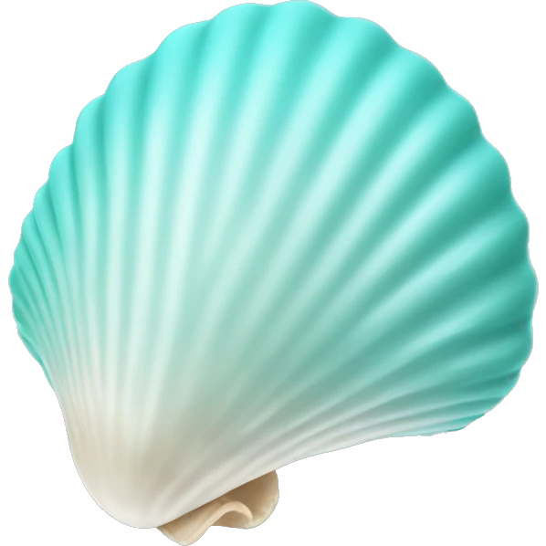 light teal seashell emoji