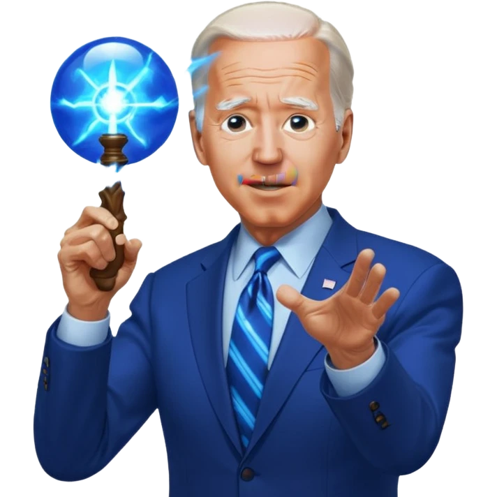 make biden use a kamehameha\ emoji