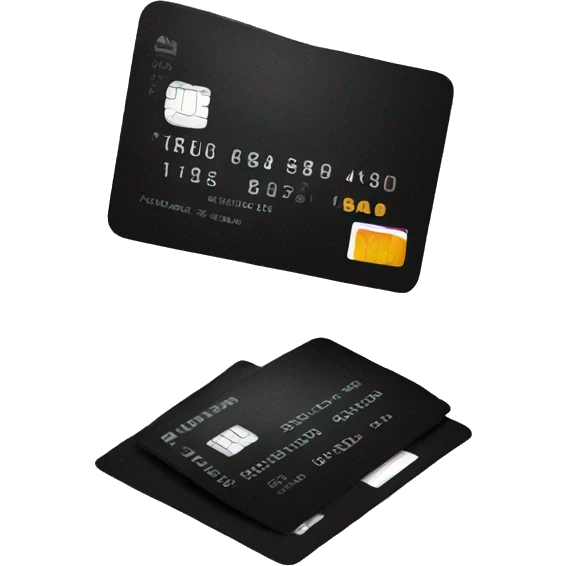 black credit card emoji