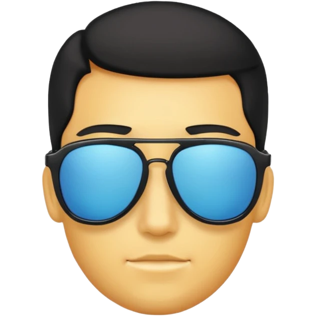Sunglasses on back of head emoji
