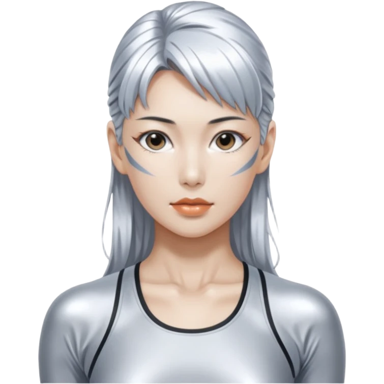 Russian sport glory silver sorayama emoji