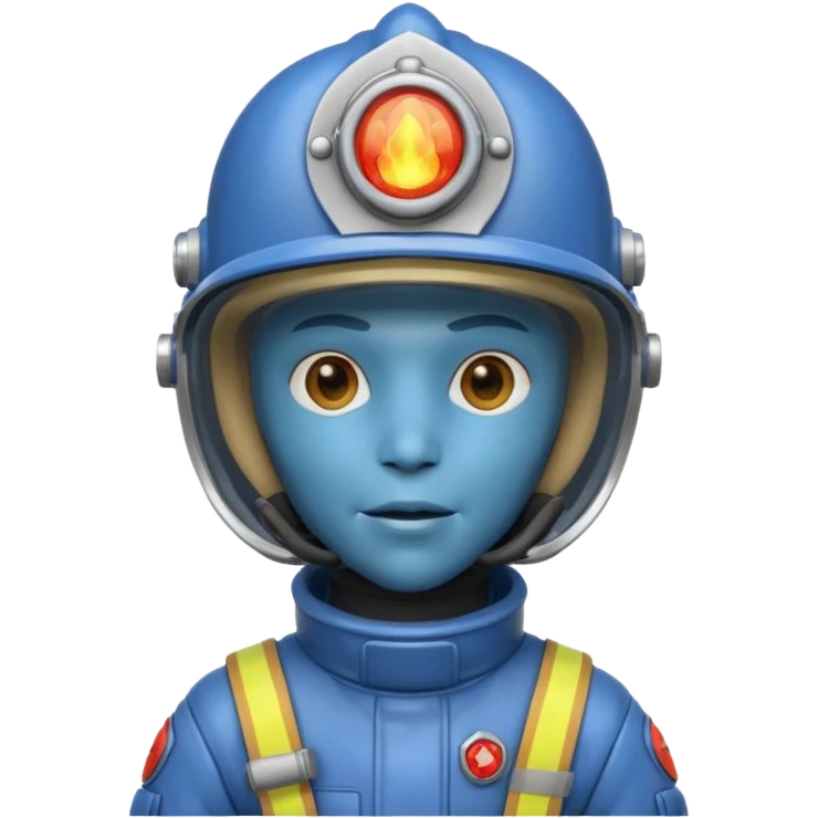 Alien firefighter emoji
