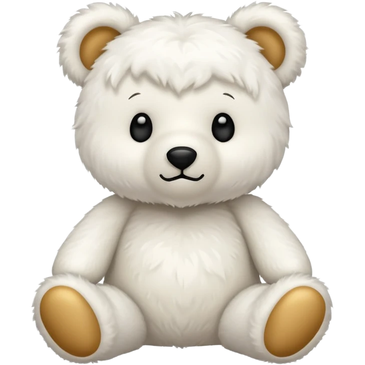 White teddy bear emoji