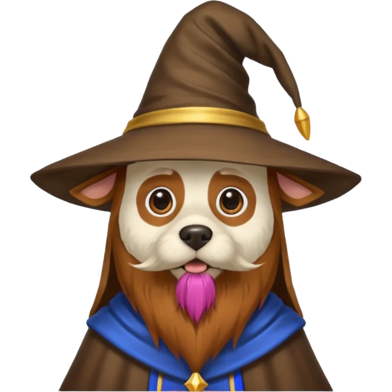 Dog wizard emoji