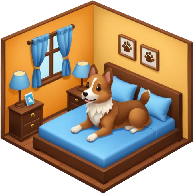 dog room isometric emoji