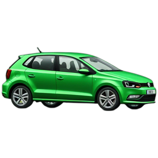 green second generation Volkswagen Polo emoji