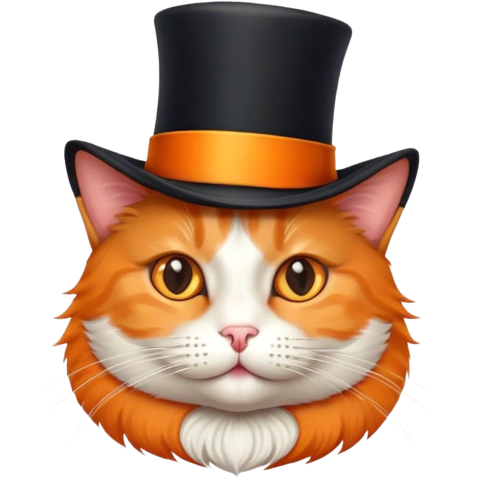 Cat with tophat emoji