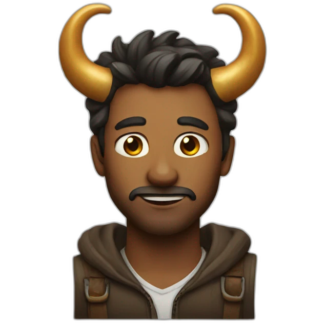 man with horns emoji