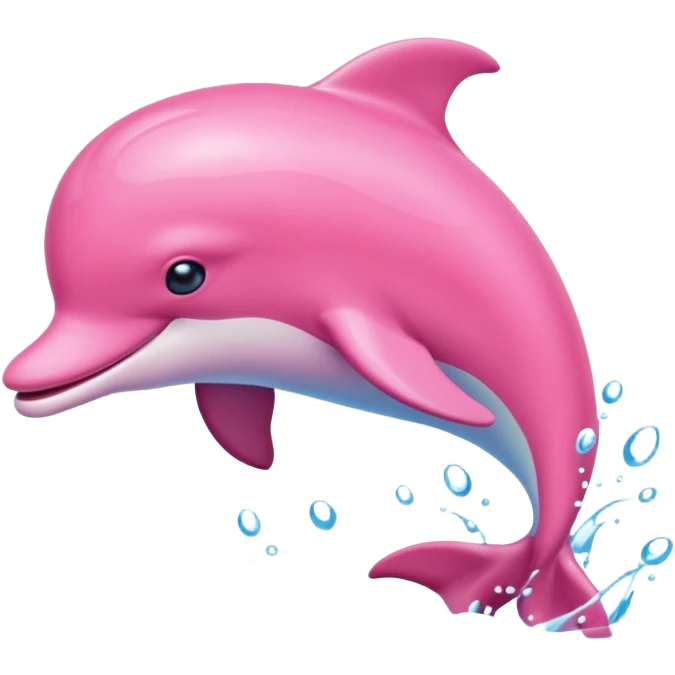 Pink dolphin emoji