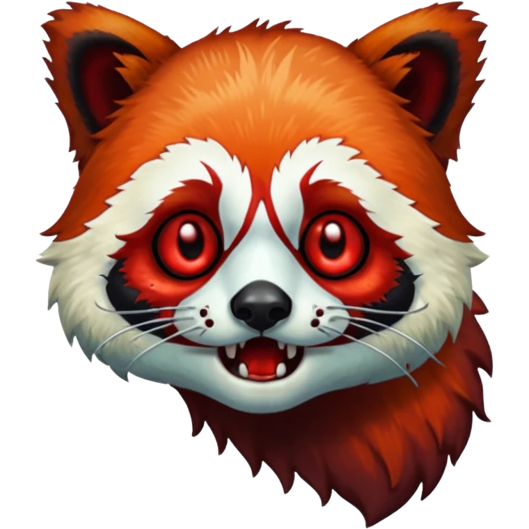 a red panda zombie emoji