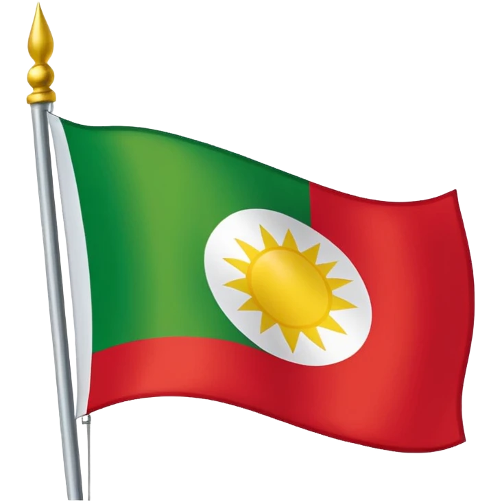 علم كردستان العراق emoji