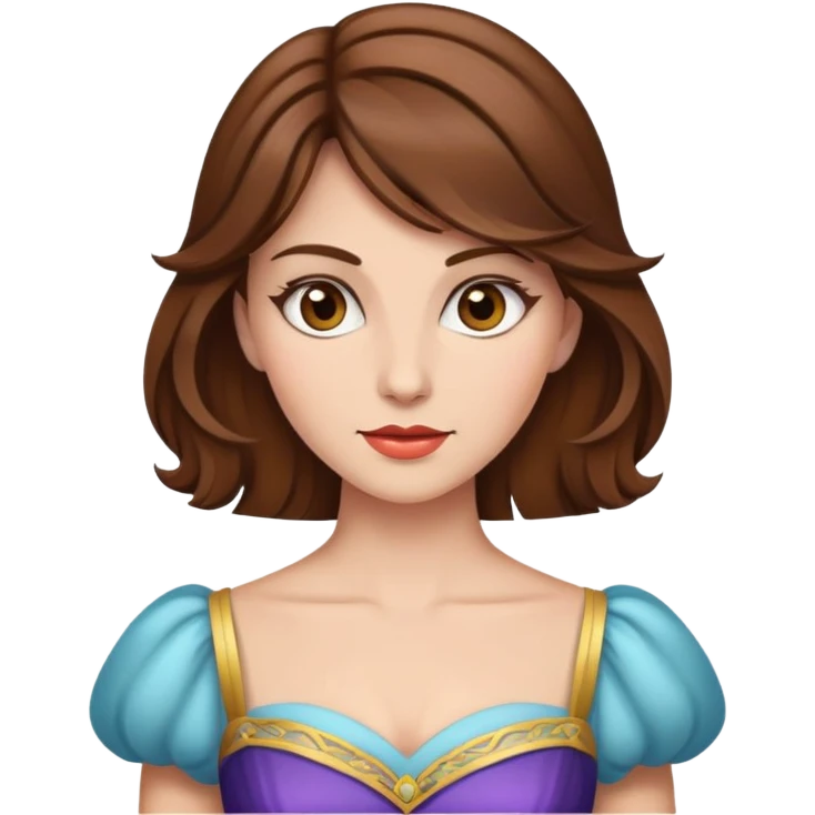 Classy aesthetic woman brown hair  emoji