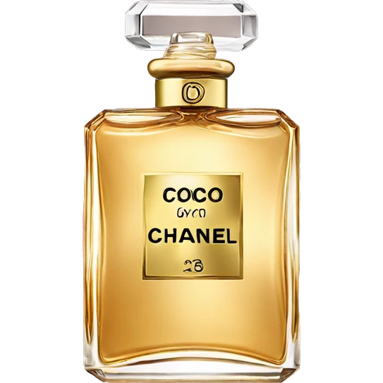 coco chanel perfume with gold charm emoji