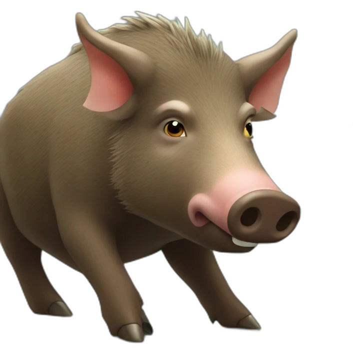 boar drinking two beers emoji