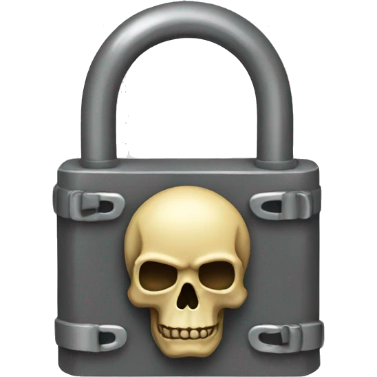 skull lock emoji