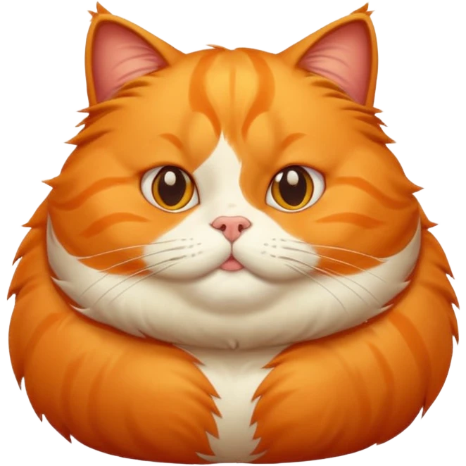super fat orange cats emoji