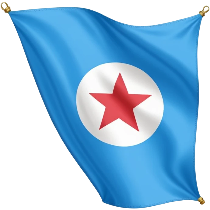 Vorrei creare una piccola bandiera per un emoji una bandiera del Napoli con i suoi colori e la sua N particola in modo che si capisca che sia del Napoli emoji
