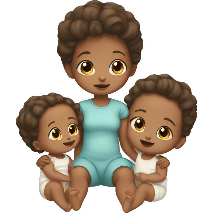 Baby and sister  emoji