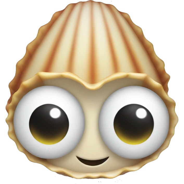 Shell googly eyes emoji