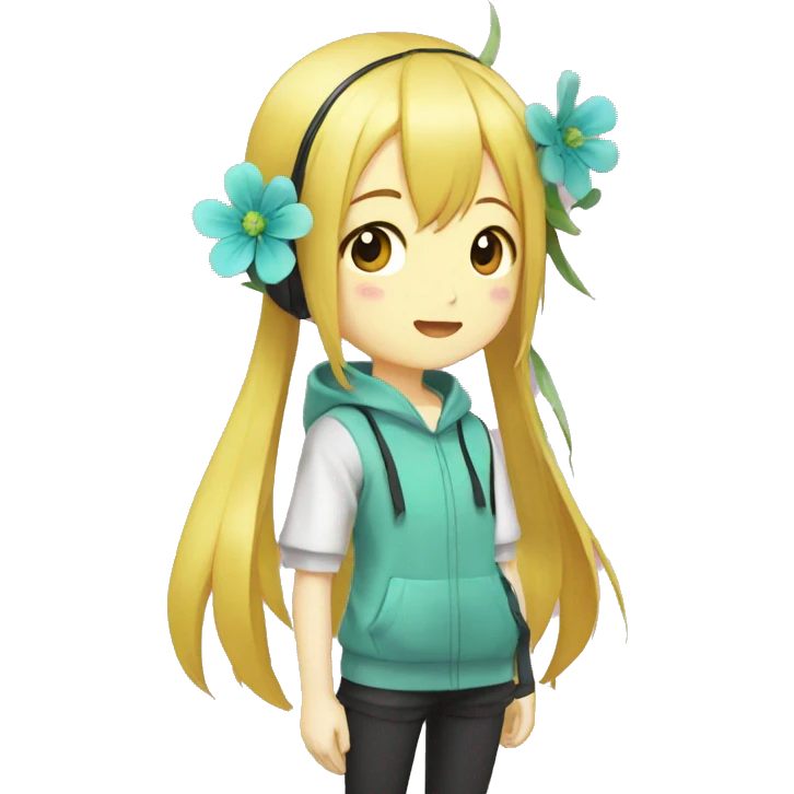 vocaloid v flower emoji