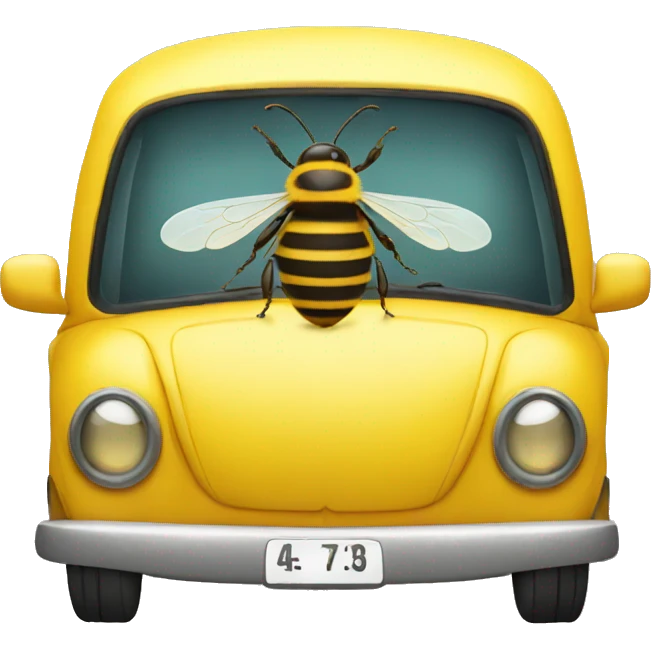 bee inside a car  emoji