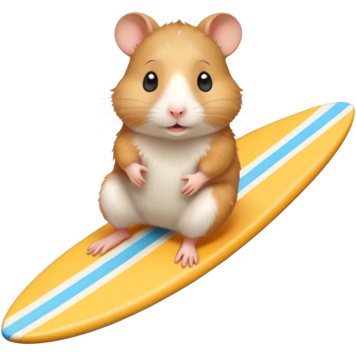Hamster surfing emoji