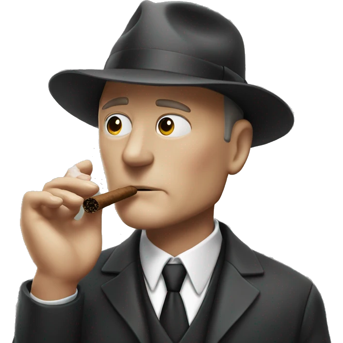 Raymond Reddington smoking cigar emoji