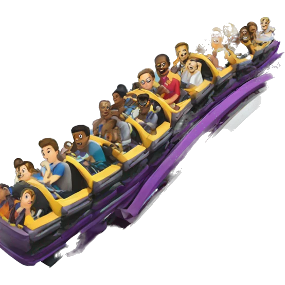Cool rollercoaster emoji