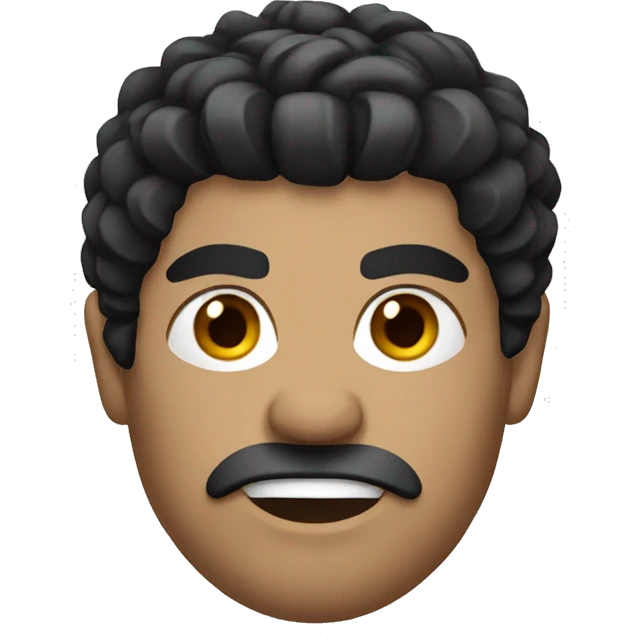 Spartacus with black hair emoji