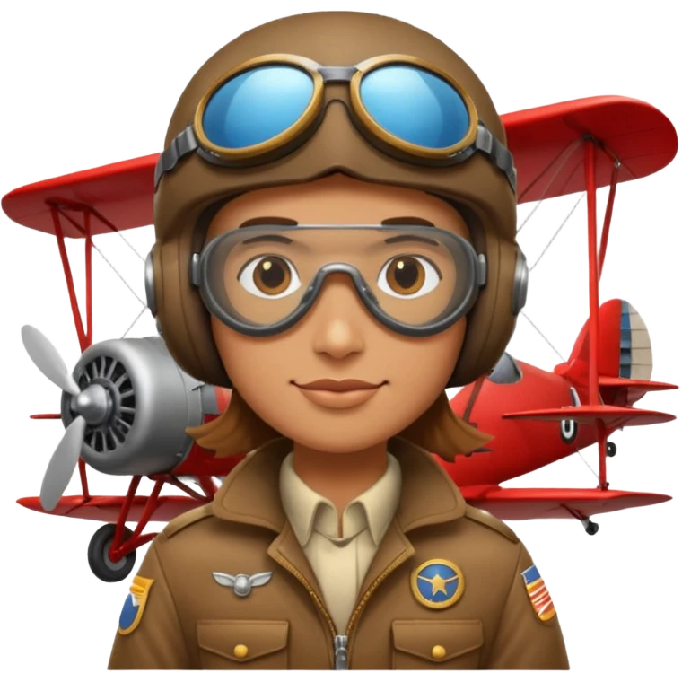 eagle pilot riding plane emoji