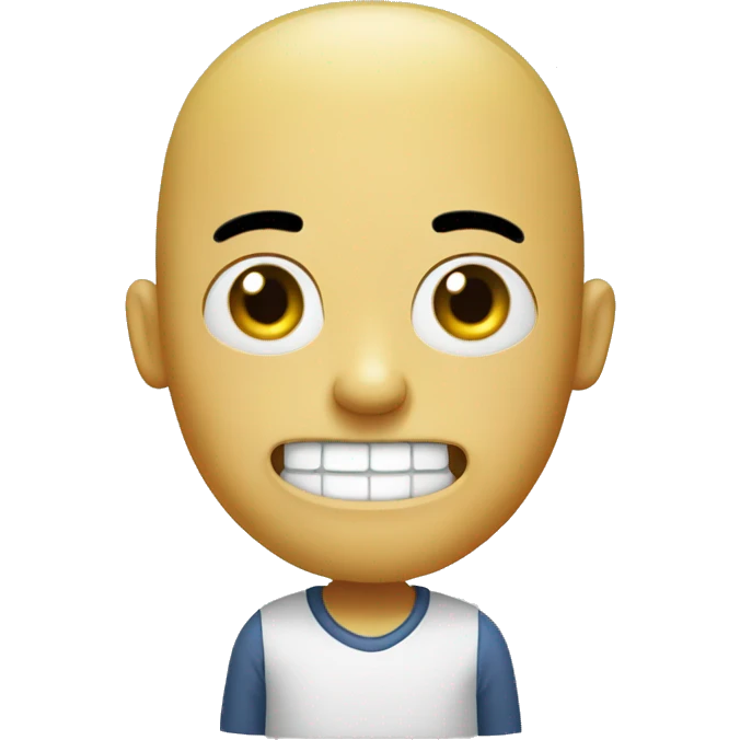 Chinese SpongeBob with a buzz cut emoji