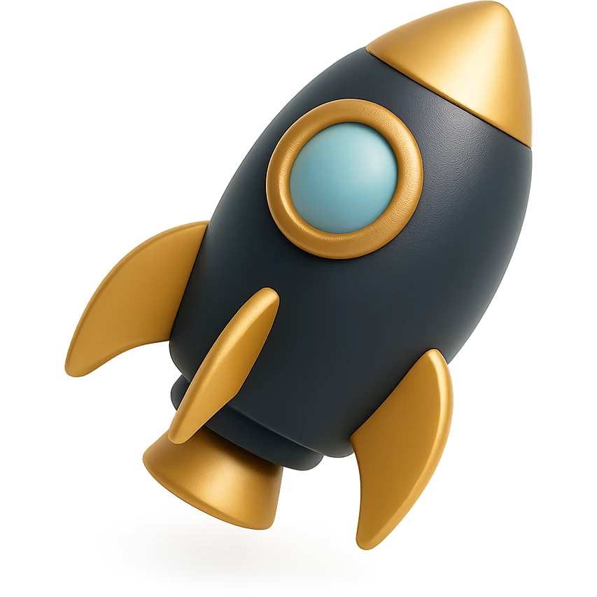 colorful rocket ship emoji