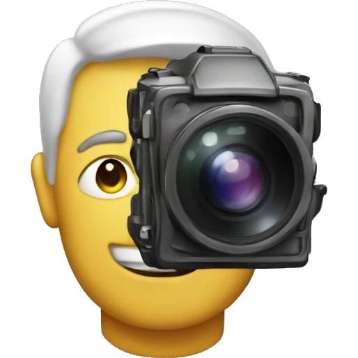 Camera head man  emoji