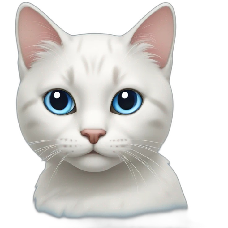 cat blue emoji