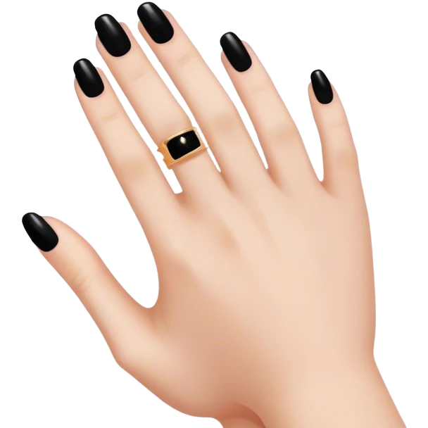 Black manicure emoji