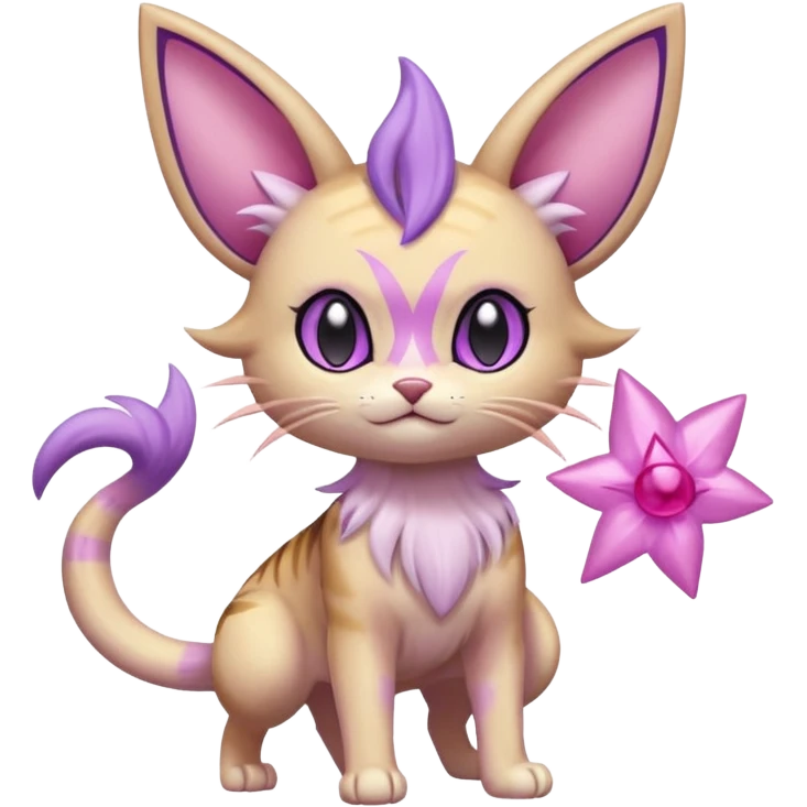  Fey Toony Meowth-Espeon-Skitty-Delcatty-Sprigatito-Purrloin-fusion-hybrid emoji