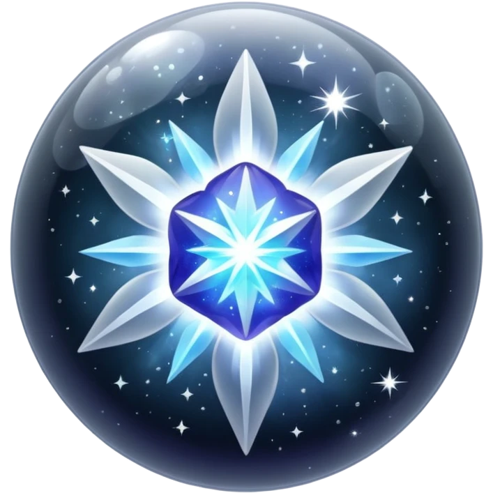 white silver sparkling shiny bubble nebula crystal emoji