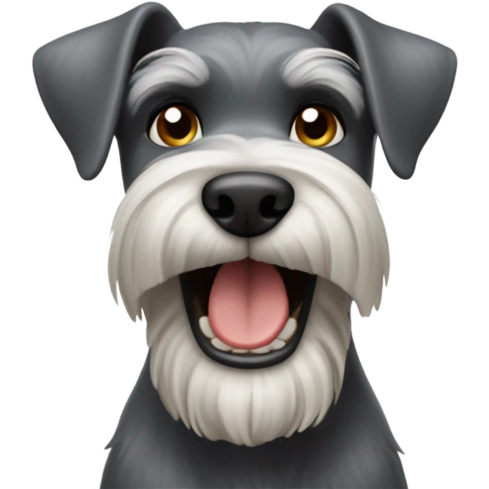 Schnauzer barking emoji