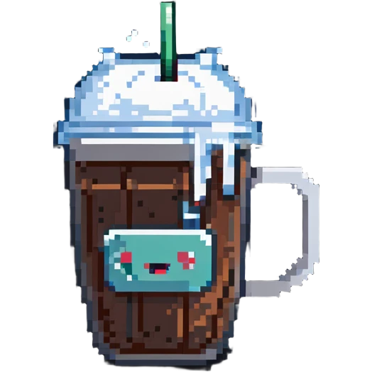 a cup of  ice americano emoji